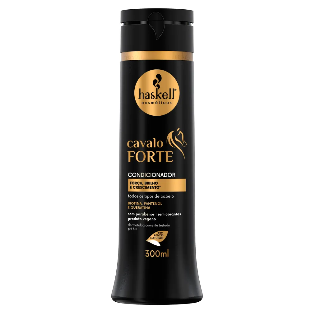 Condicionador Haskell Cavalo Forte Força, Brilho & Crescimento com 300ml