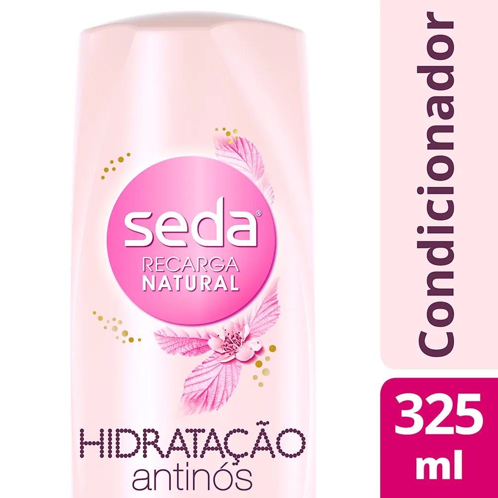 Condicionador Seda Recarga Natural Hidratação Antinós com 325ml