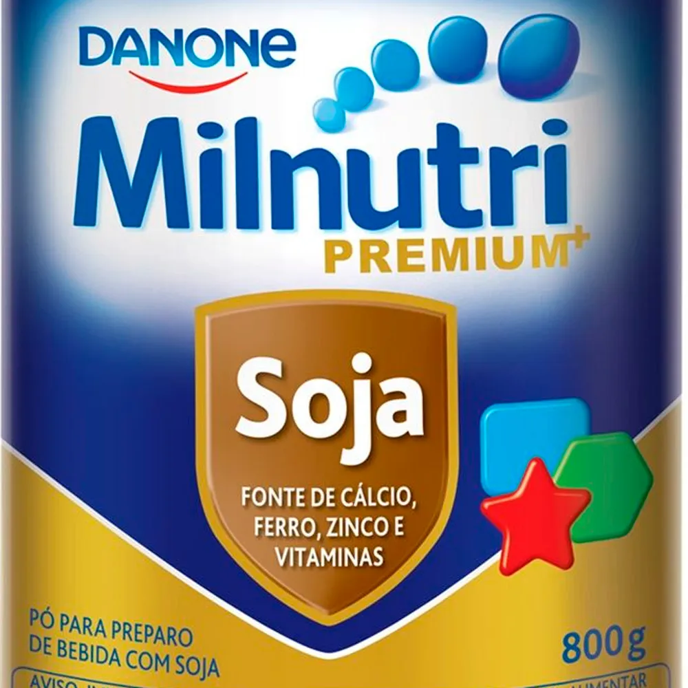 Milnutri Premium Soja Danone Pó para Preparo de Bebida com Soja com 800g