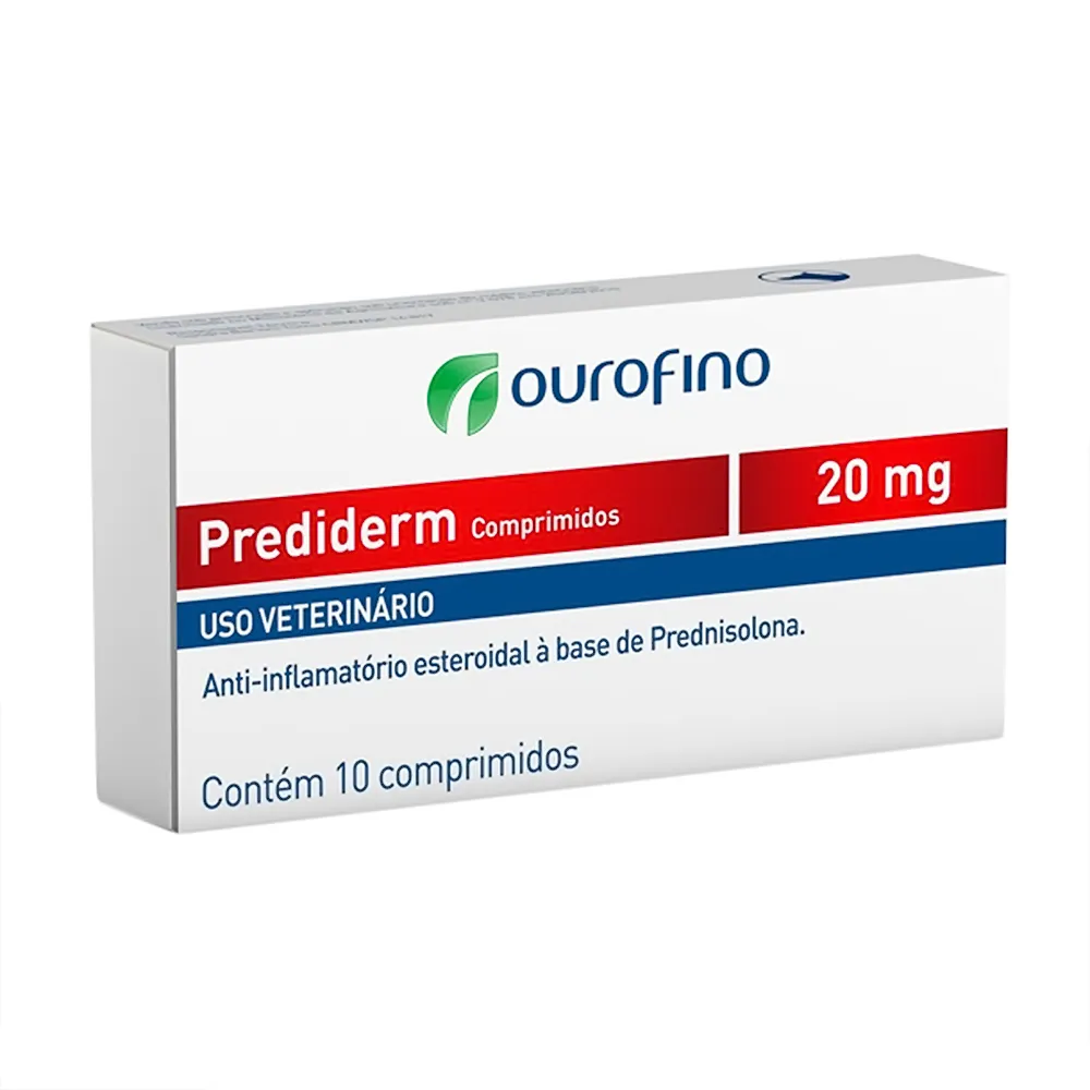 Prediderm 20mg Uso Veterinário com 10 comprimidos