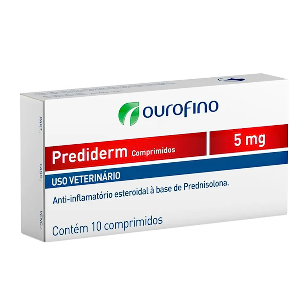 Prediderm 5mg Uso Veterinário com 10 comprimidos