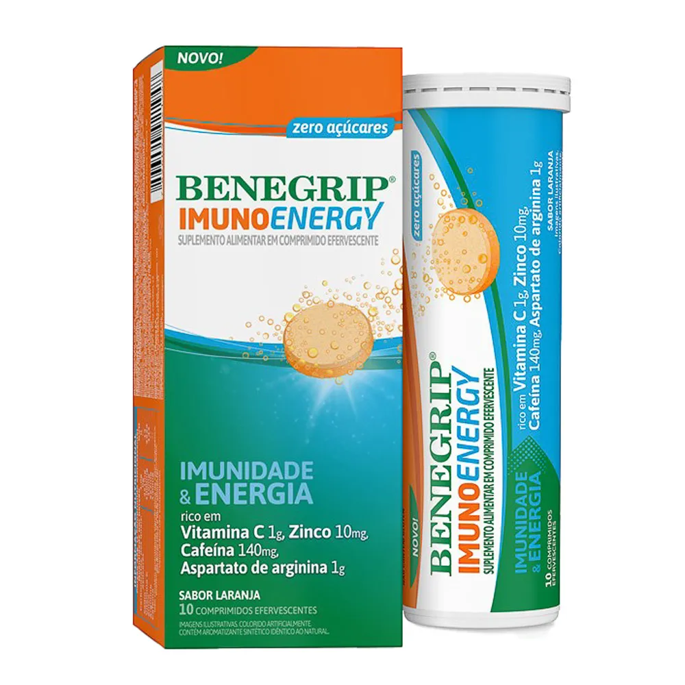 Benegrip Imuno Energy com 10 Comprimidos Efervescentes 1