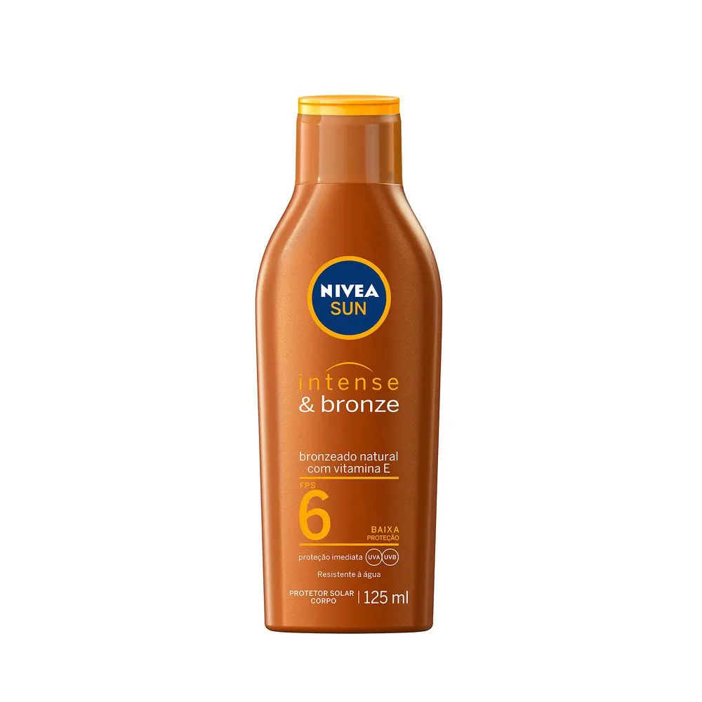 Loção Bronzeadora Nivea Sun Intense & Bronze FPS 6 125ml