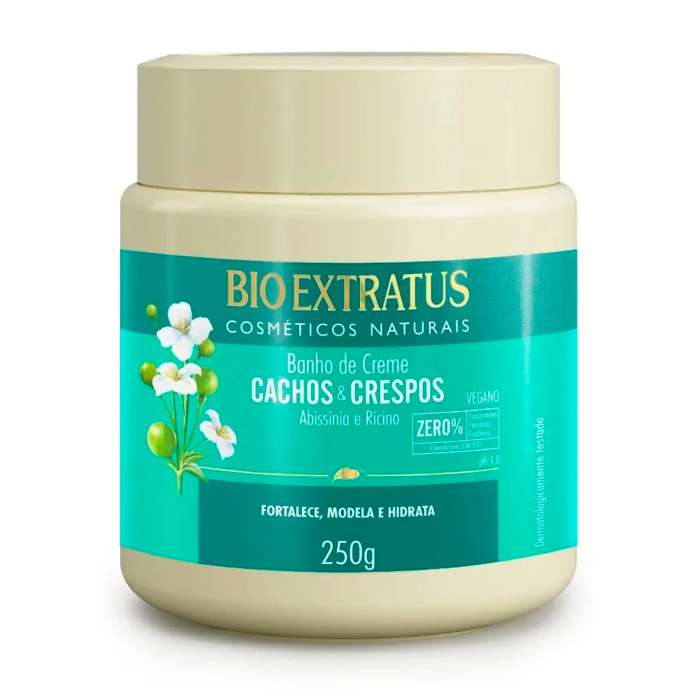 Banho de Creme Bio Extratus Cachos e Crespos 250g