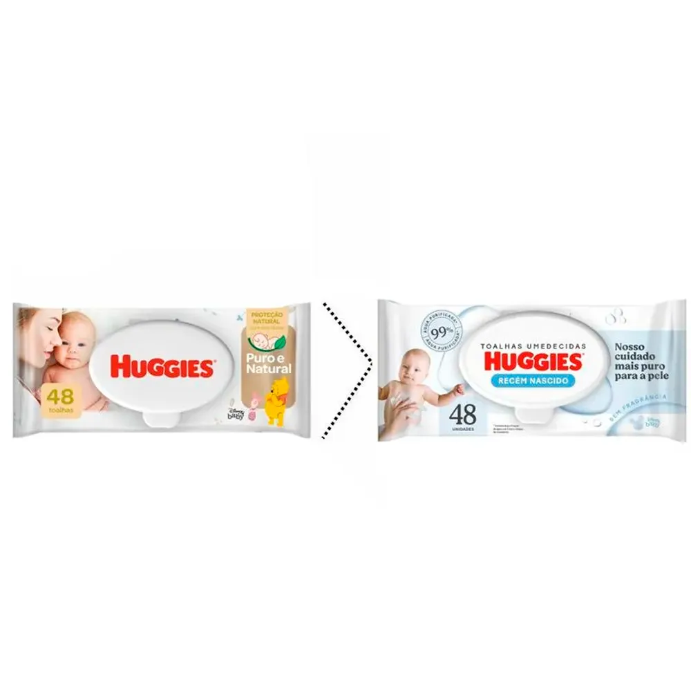 Lenços Umedecidos Huggies Recém Nascido 48 Unidades