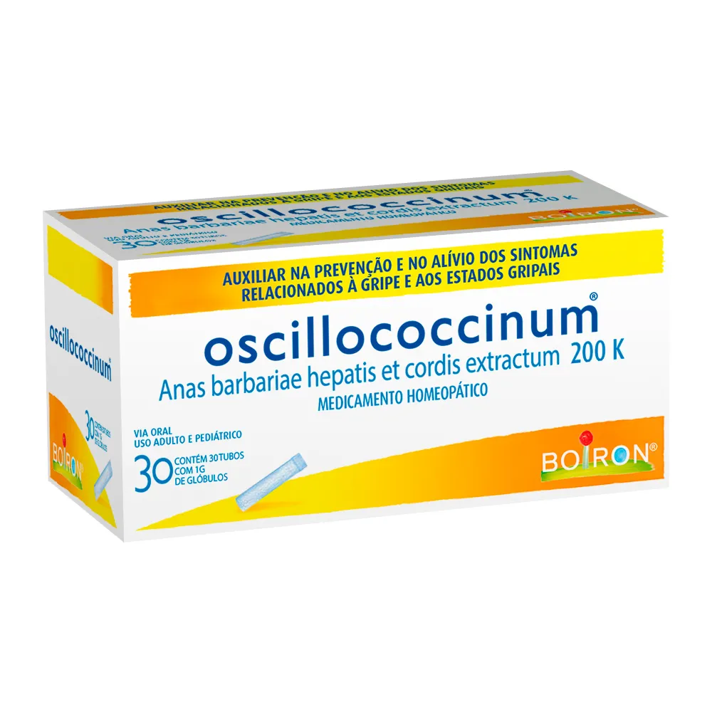 Oscillococcinum 200K Boiron Glóbulos com 30 Tubos de 1g cada