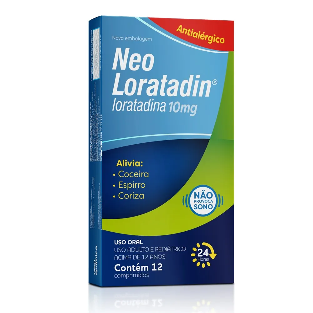 Neo Loratadin 10mg com 12 Comprimidos
