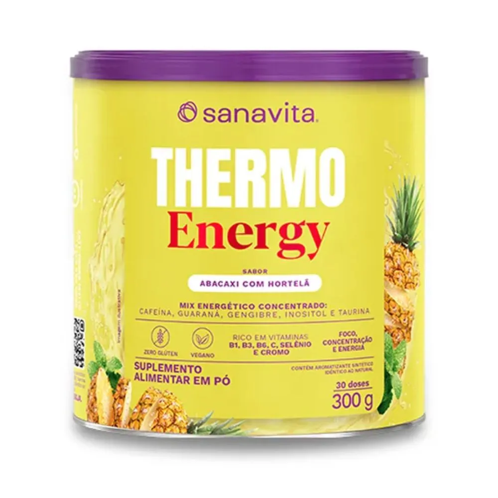 Thermo Energy Sanavita Sabor Abacaxi e Hortelã com 300g