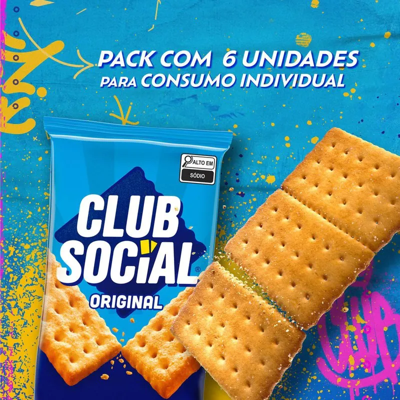 Biscoito Salgado Club Social original