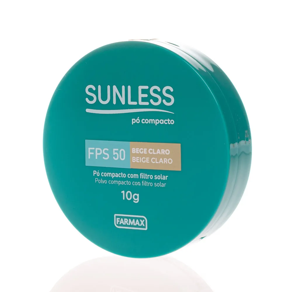 Pó Compacto Sunless Efeito Matte FPS 50 Bege Claro 10g