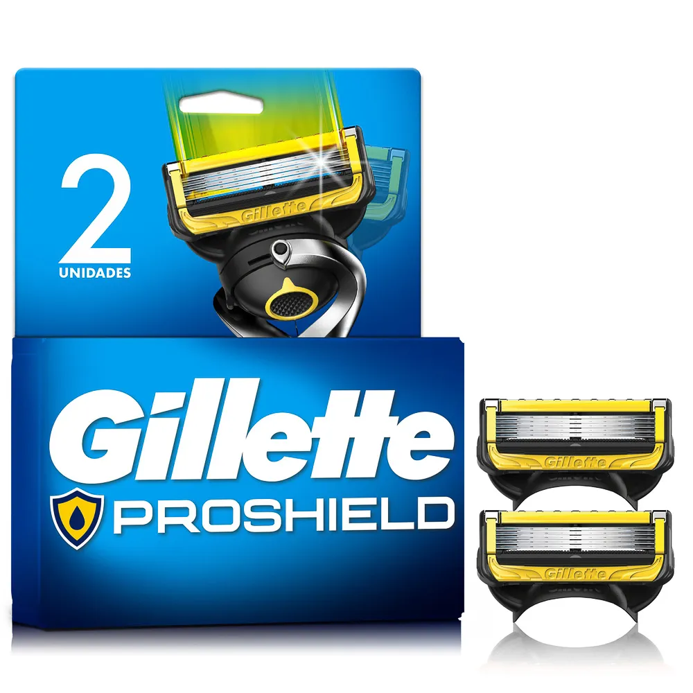 Carga Gillette Fusion Proshield com 2 Unidades