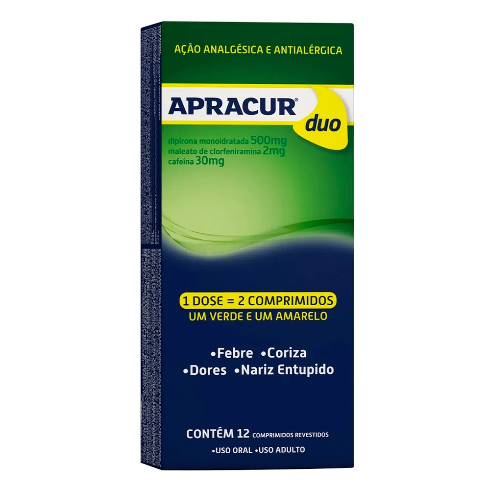 Apracur Duo com 12 Comprimidos Revestidos
