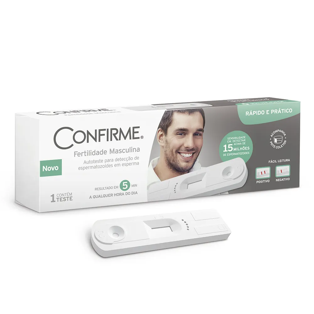 Teste de Fertilidade Masculina Confirme com 1 Unidade