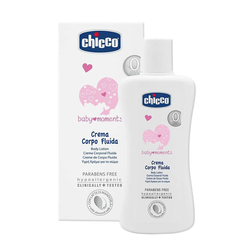 Creme Corporal Fluido Chicco 0m+ Baby Moments 200ml