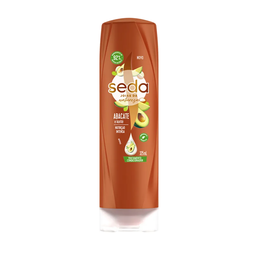 Condicionador Seda Joias da Natureza Abacate e Karité Nutrição Intensa 325ml