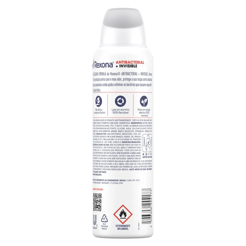 Desodorante Antitranspirante Rexona Antibacterial