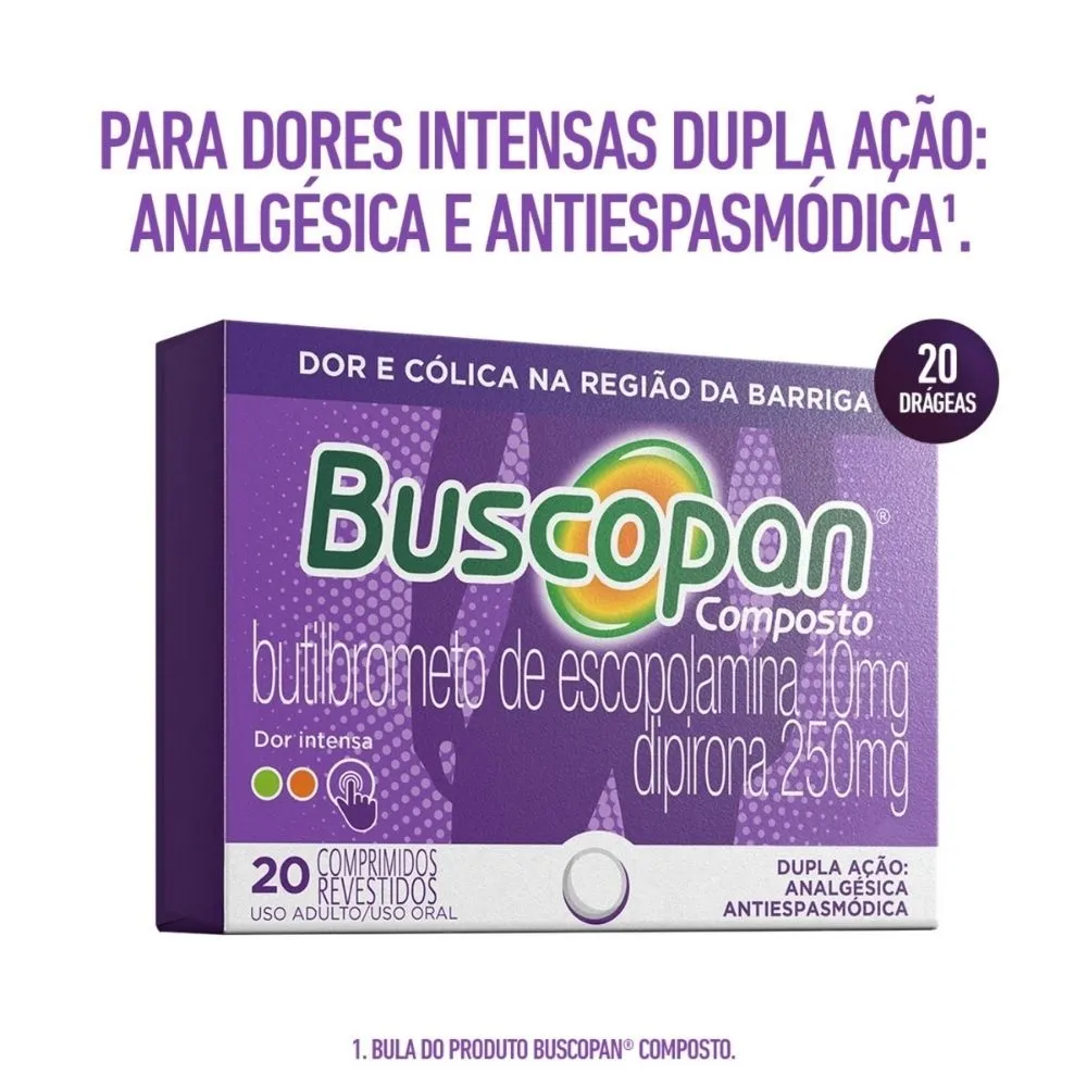 Buscopan Composto com 20 Comprimidos