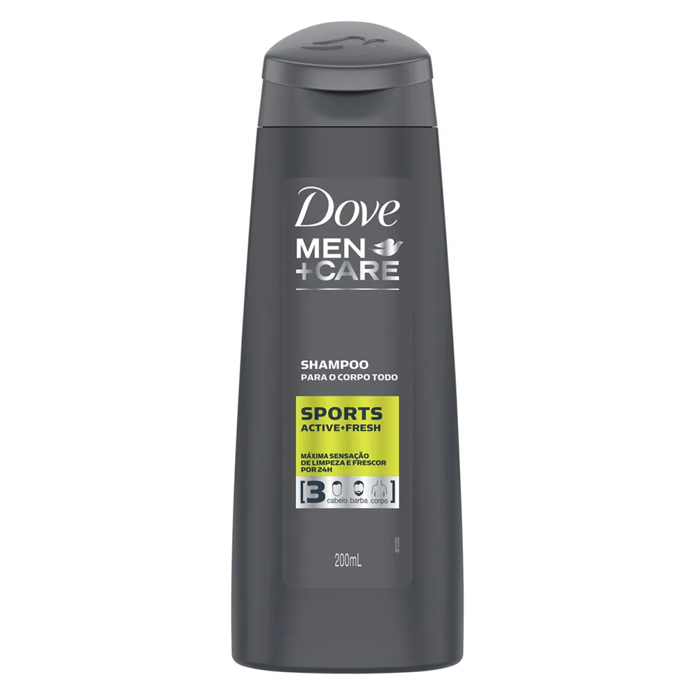 Shampoo Dove Men+Care Sports 3 em 1 200ml