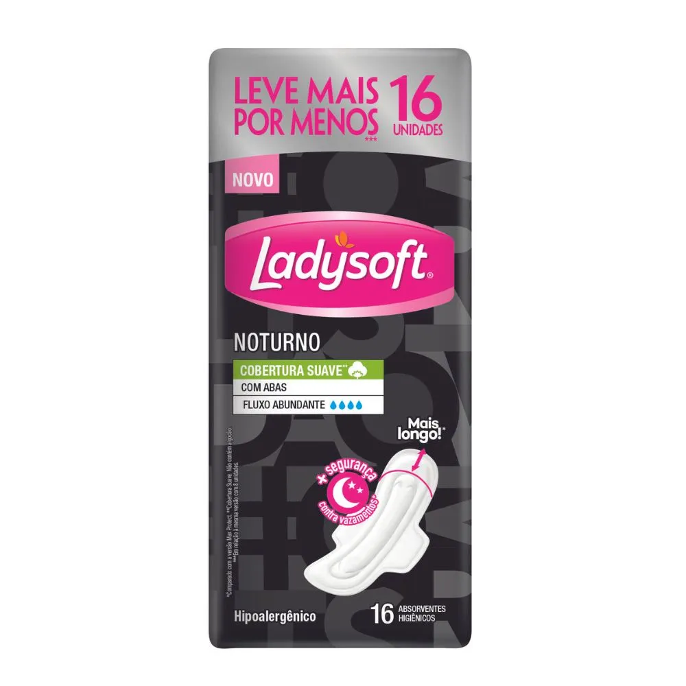 Absorvente Ladysoft Normal Noturno