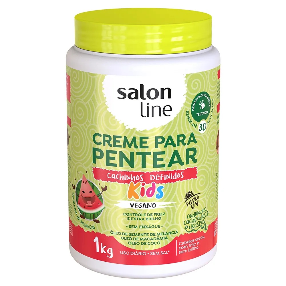 Creme de Pentear Salon Line Kids Cachinhos Definidos Vegano 1kg