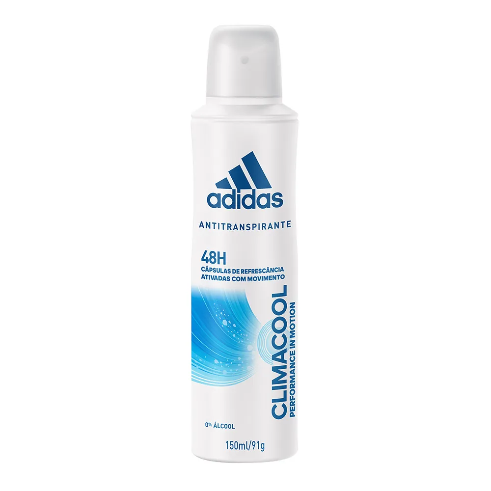 Desodorante Adidas Climacool Feminino Aerosol Antitranspirante 48h 150ml