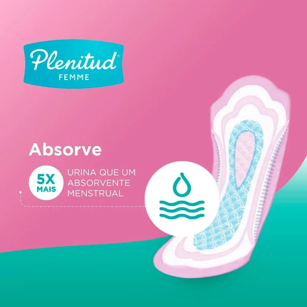 Absorvente Noturno Plenitud Femme com 8 Unidades