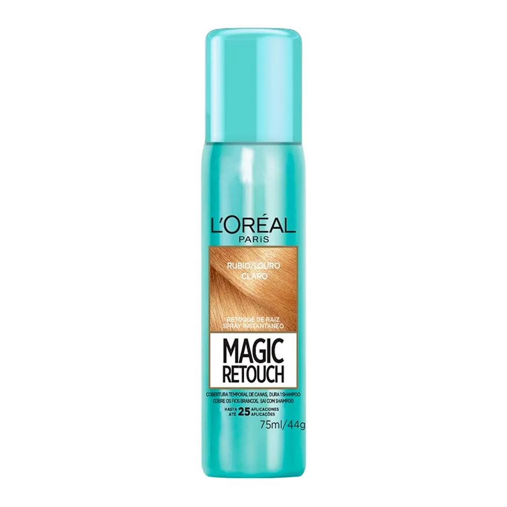 Magic Retouch L'oréal Louro Claro Spray Instantâneo para Retoque de Raiz 75ml