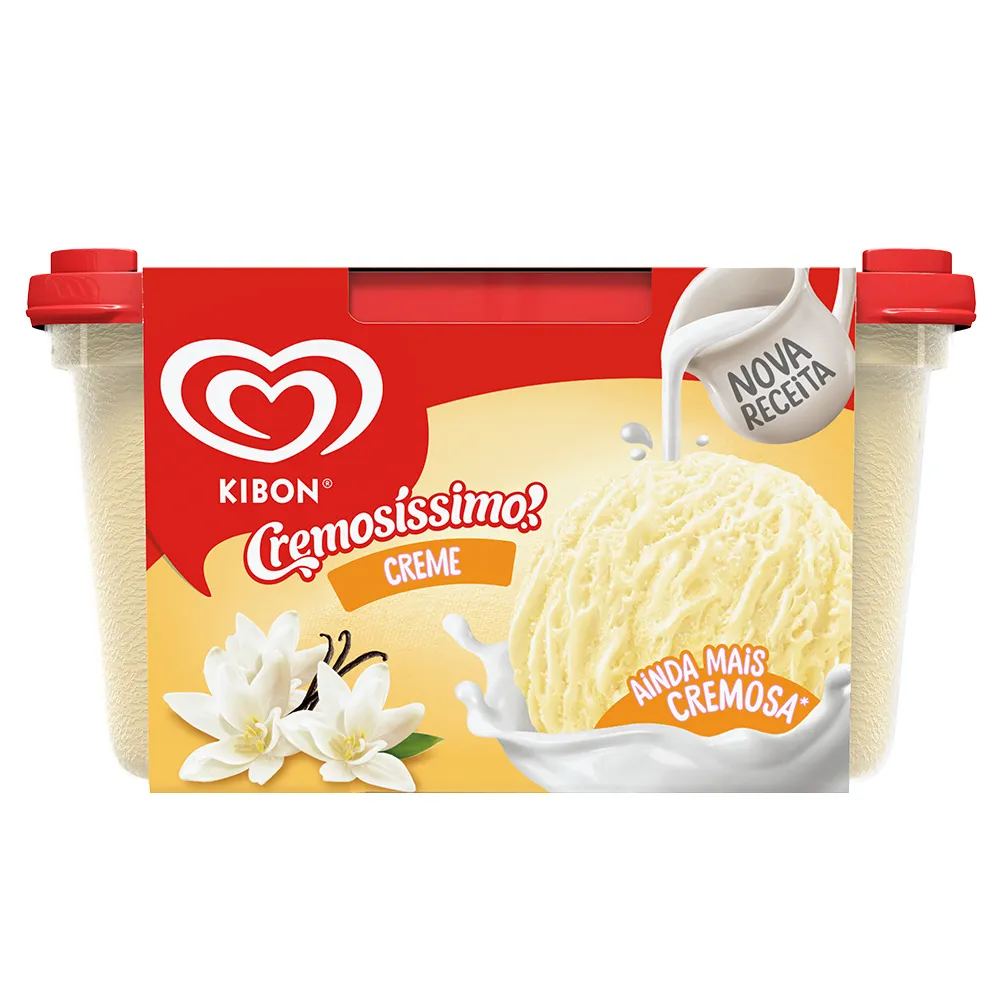 Sorvete Kibon Cremosíssimo Creme 1,5 Litro