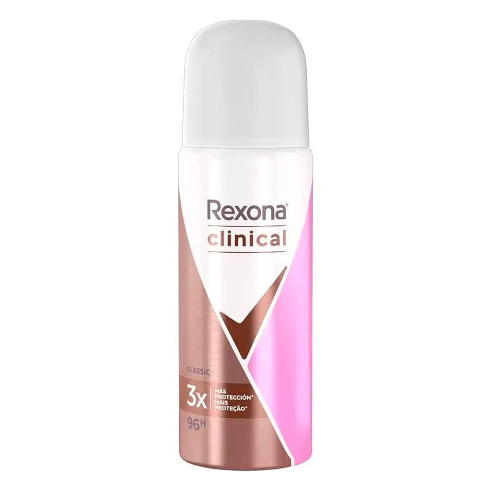 Desodorante Rexona Clinical Classic Aerosol Antitranspirante 96h 55ml