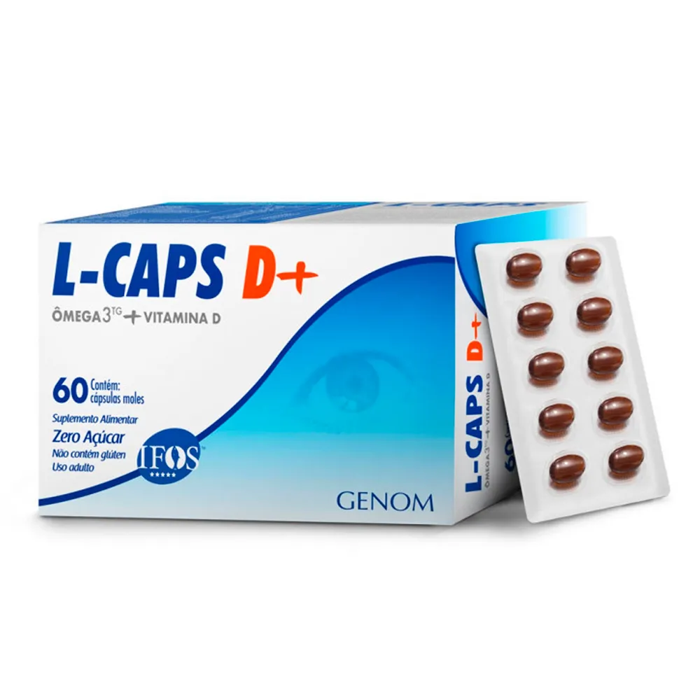 L-Caps D+ com 60 Cápsulas Moles