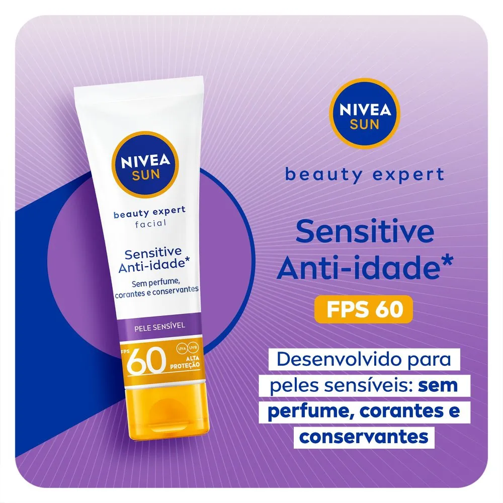 NIvea Sun Beauty Expert Sensitive FPS 60 50g