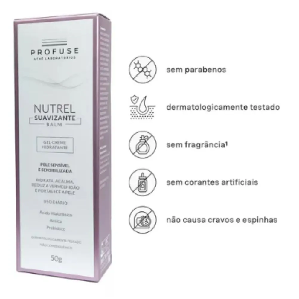 Nutrel Suavizante Balm Profuse Gel Creme Hidratante 50g