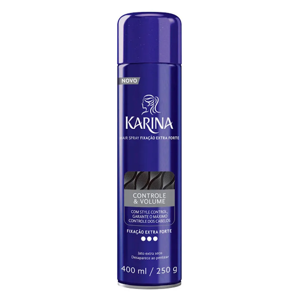 Spray Fixador Karina Controle e Volume Fixação Extra Forte 400ml