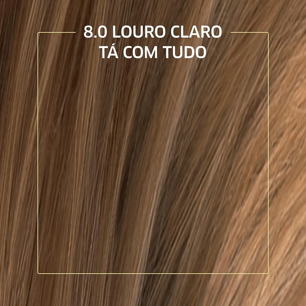 Tinta de Cabelo Biocolor Mini Kit Louro Claro Radiante 8.0-2