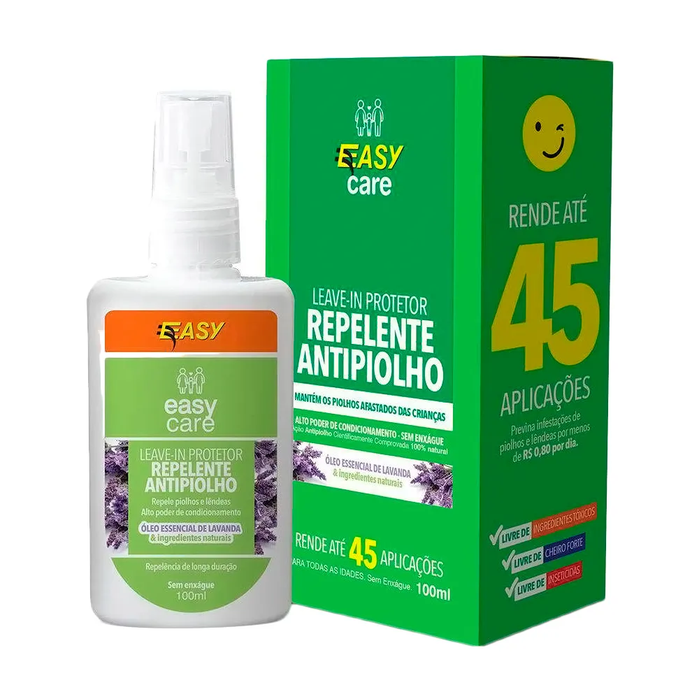 Easy Care Leave-in Repelente Antipiolho Spray 100ml