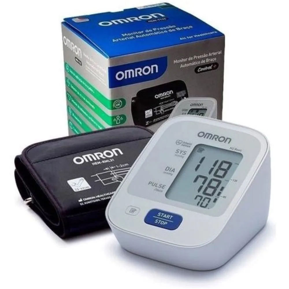 Aparelho de Pressão Omron Automático Braço Control+ HEM 7122 com 1 Unidade