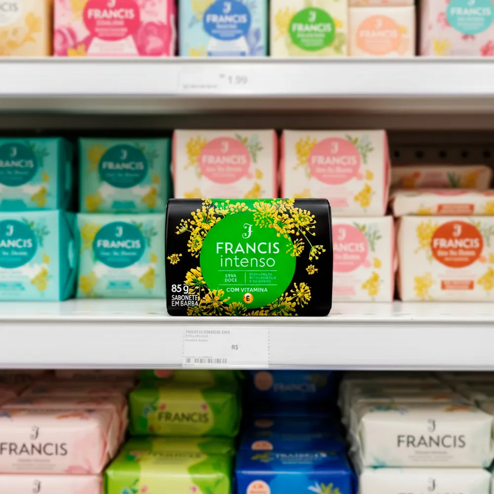 Kit 2 Sabonete Francis Intenso Erva Doce 85g - Drogaria Araujo