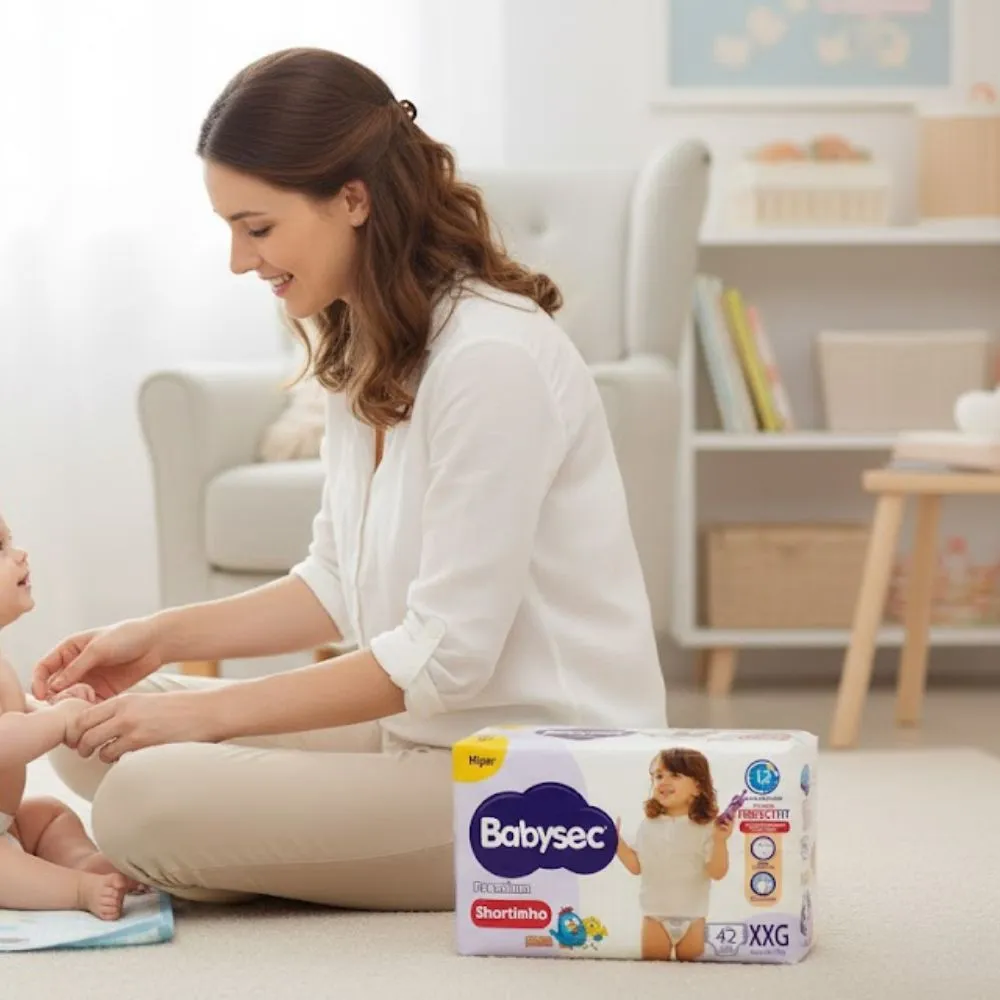 Fralda Shortinho Babysec Premium Tamanho XXG com 42 Fraldas