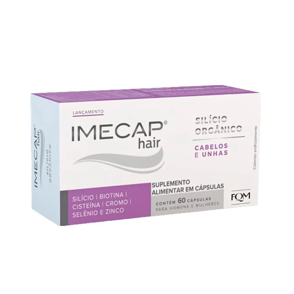 Imecap Hair Silício Orgânico com 60 Cápsulas