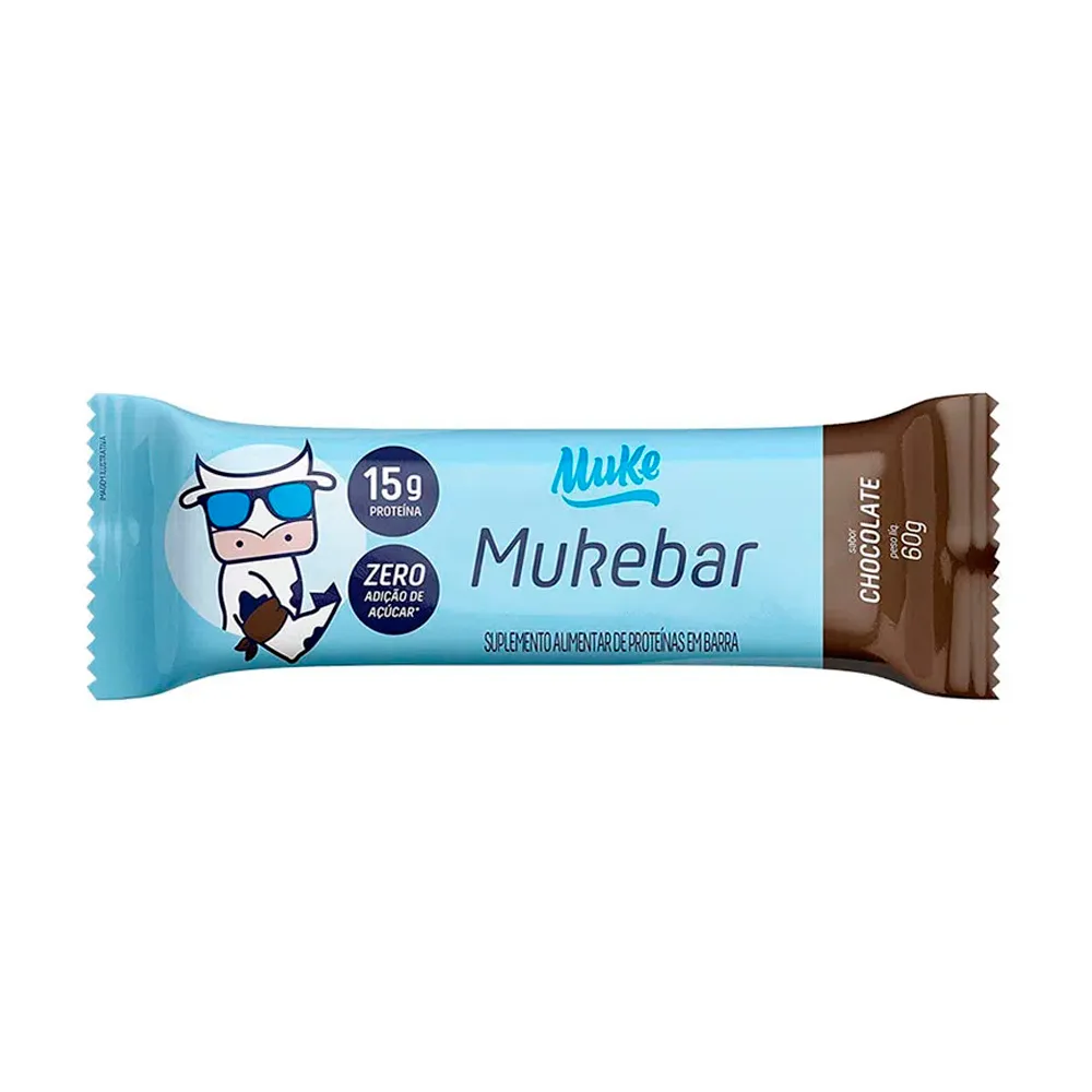 Barra de Proteína Mais Mu Mukebar Sabor Chocolate 60g