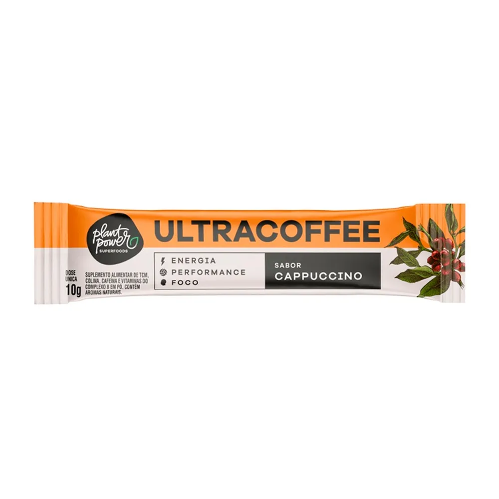 Suplemento Alimentar Ultracoffe Sabor Cappuccino Stick 10g