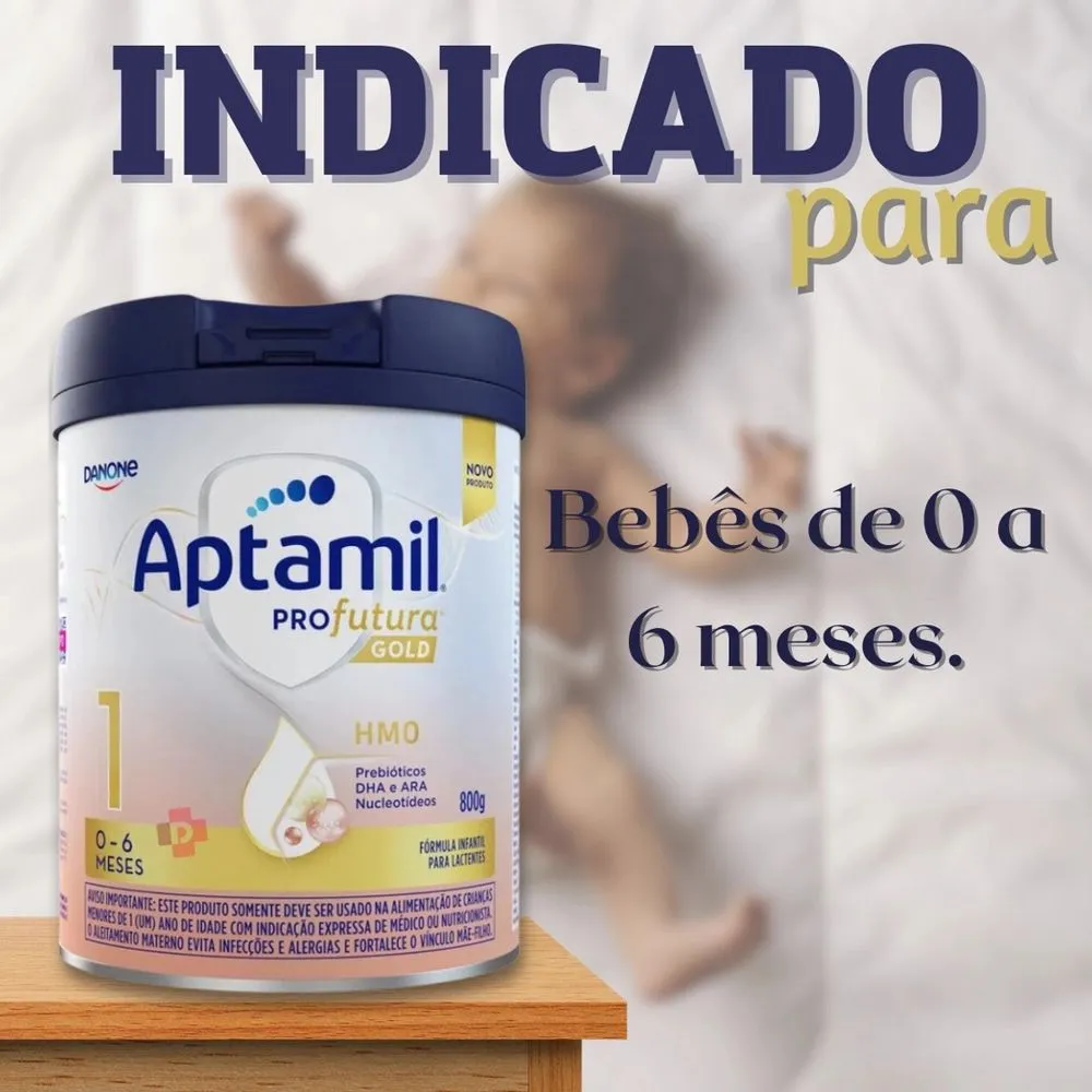 Aptamil Profutura Gold 2 Fórmula Infantil para Lactentes de 6 a 12 Meses 800g