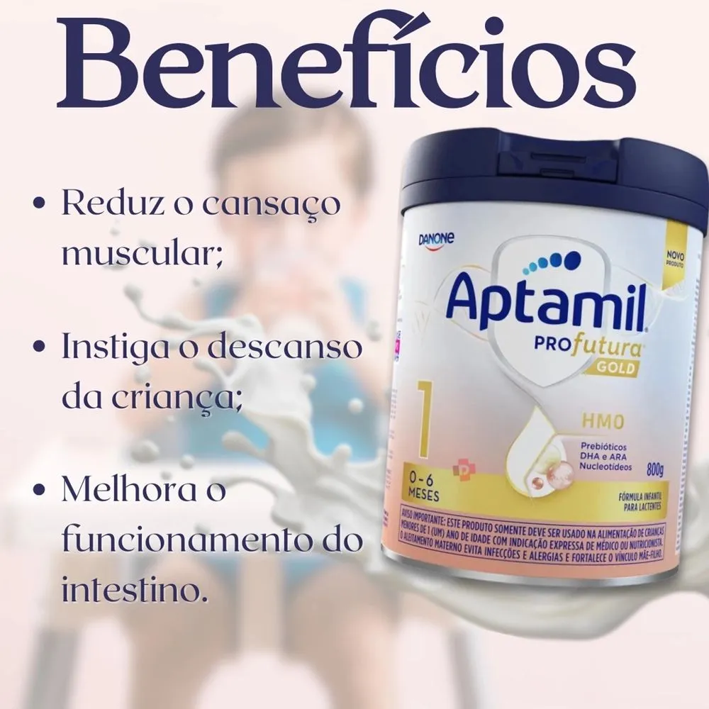 Aptamil Profutura Gold 2 Fórmula Infantil para Lactentes de 6 a 12 Meses 800g