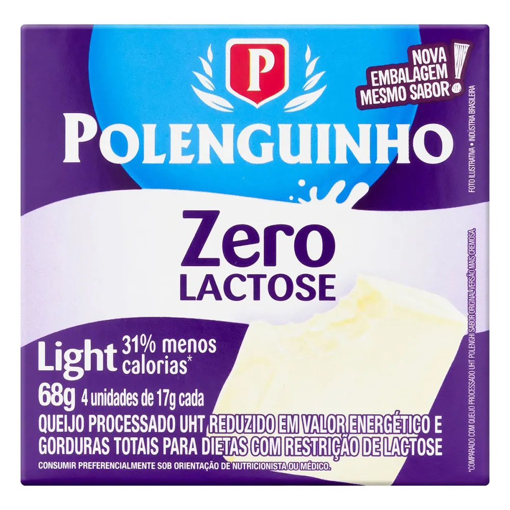 Queijo Polenguinho Zero Lactose Light 4 Unidades