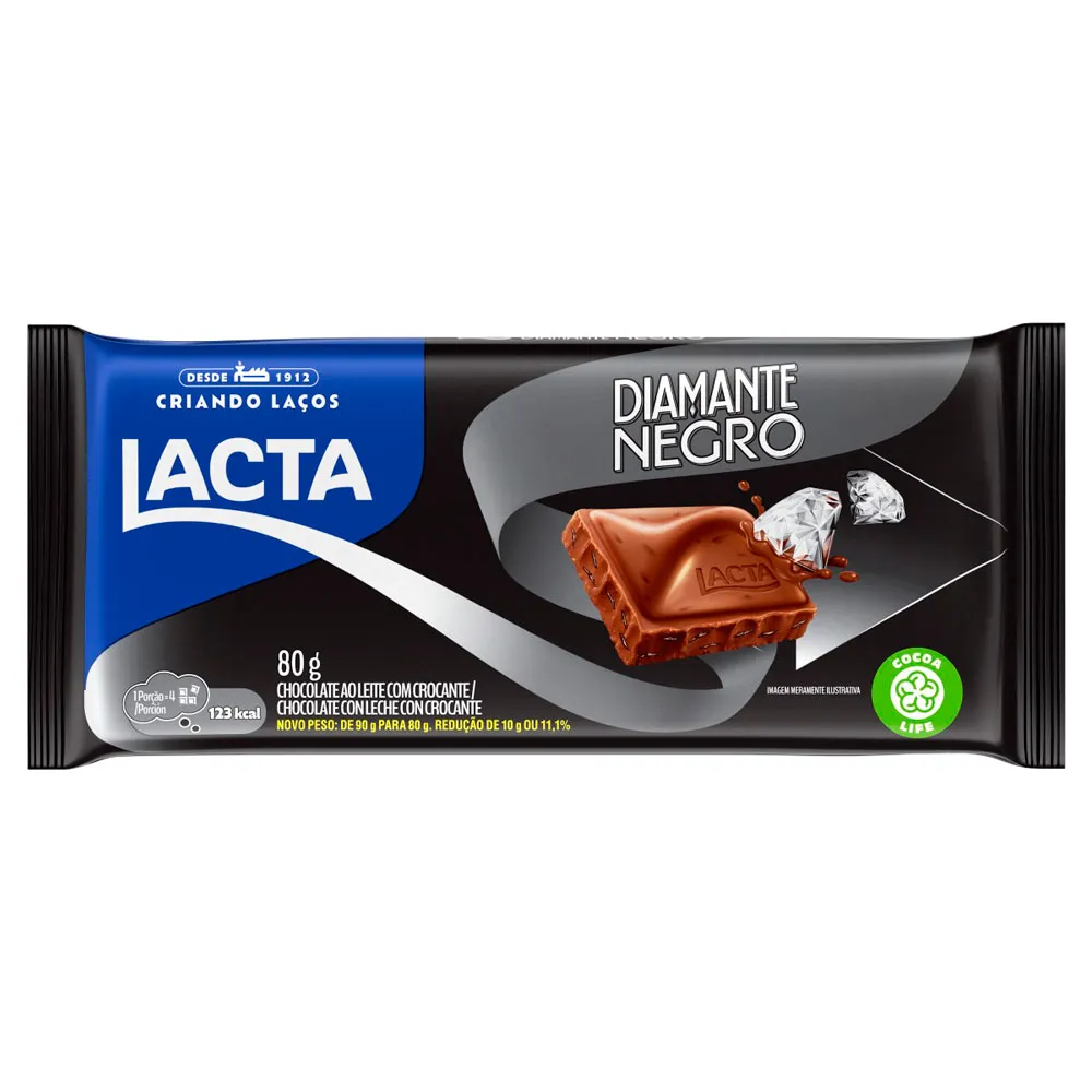 Chocolate Lacta Diamante Negro 80g