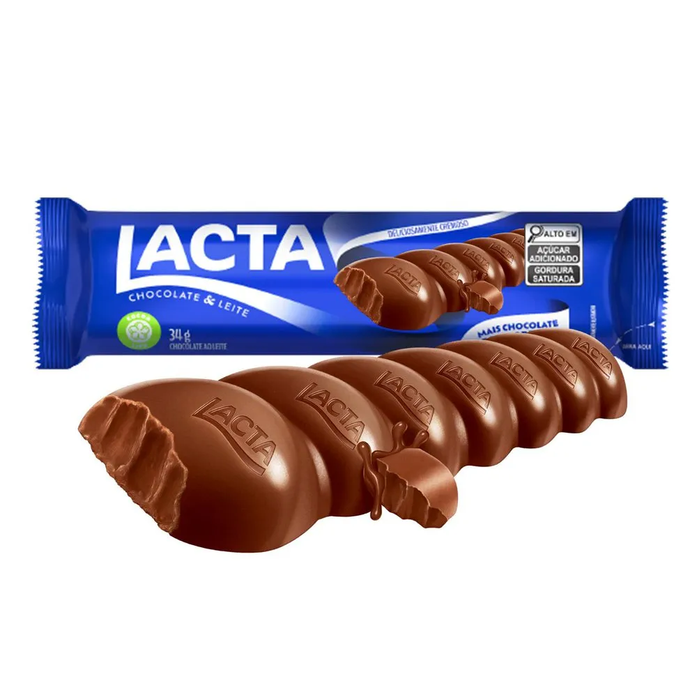 Chocolate Lacta ao leite 34g