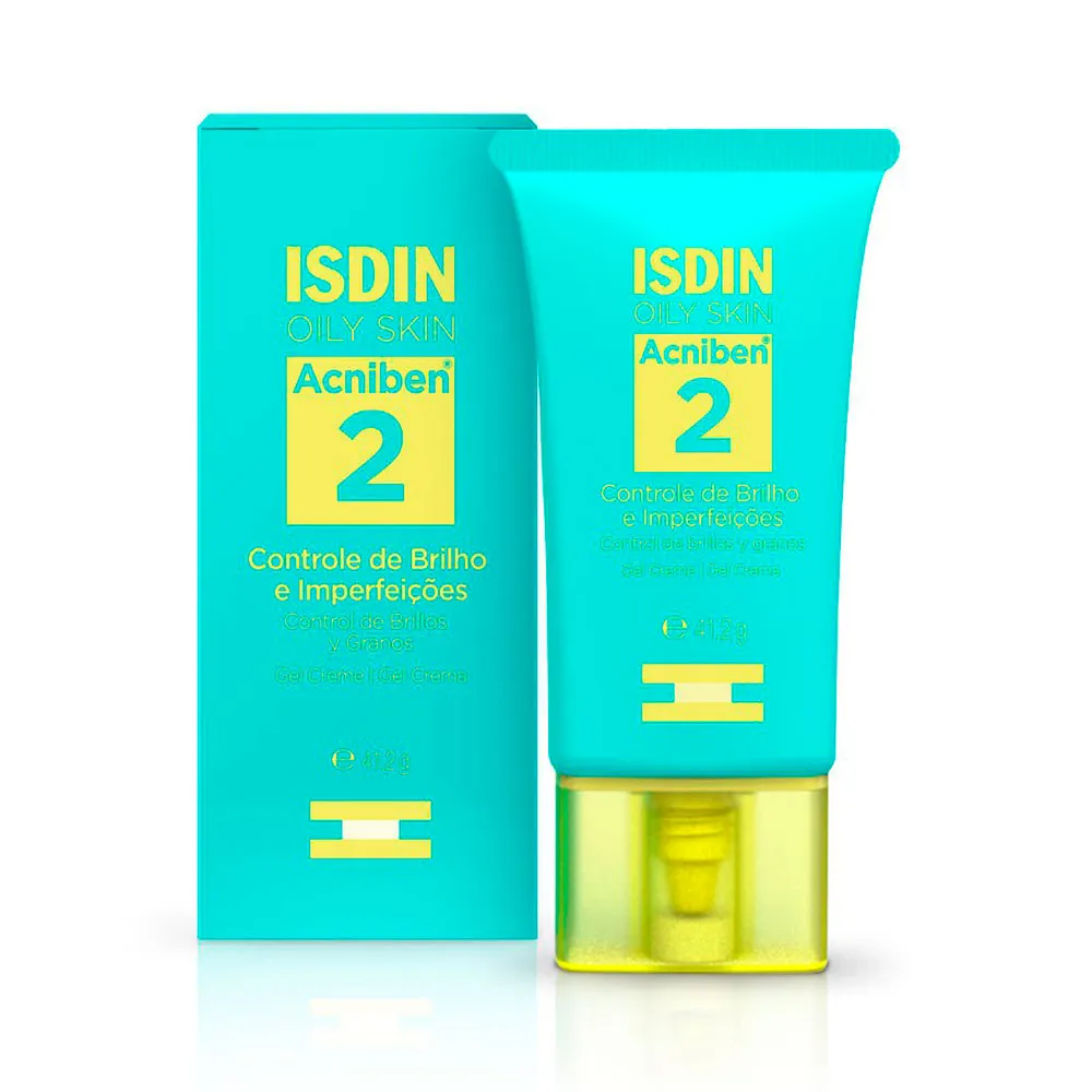 Acniben 2 Isdin Oily Skin Gel Creme Controle de Brilho e Imperfeições 41,2g