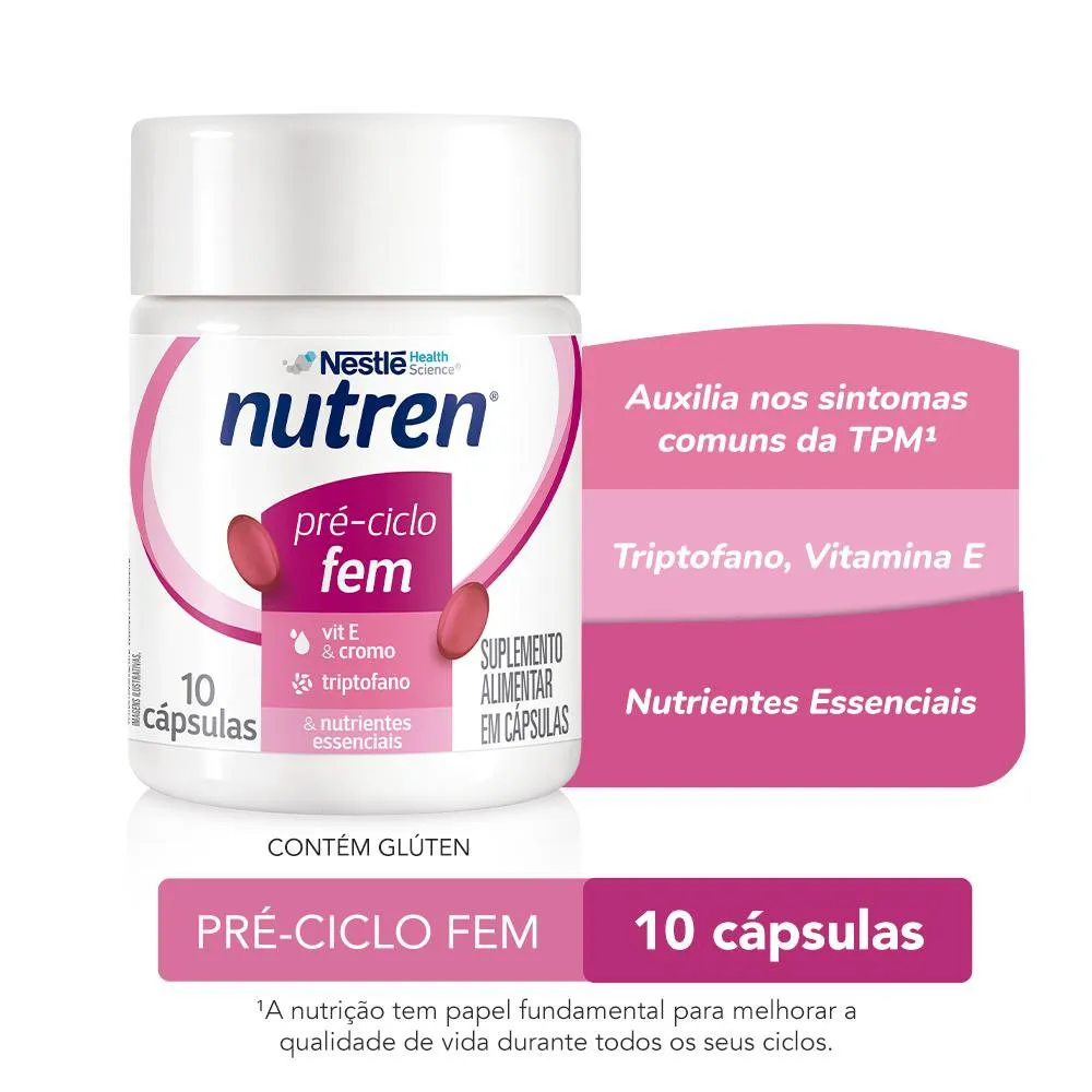 Suplemento Alimentar Nutren Triptofano Pré-Ciclo FEM 10 cápsulas_2