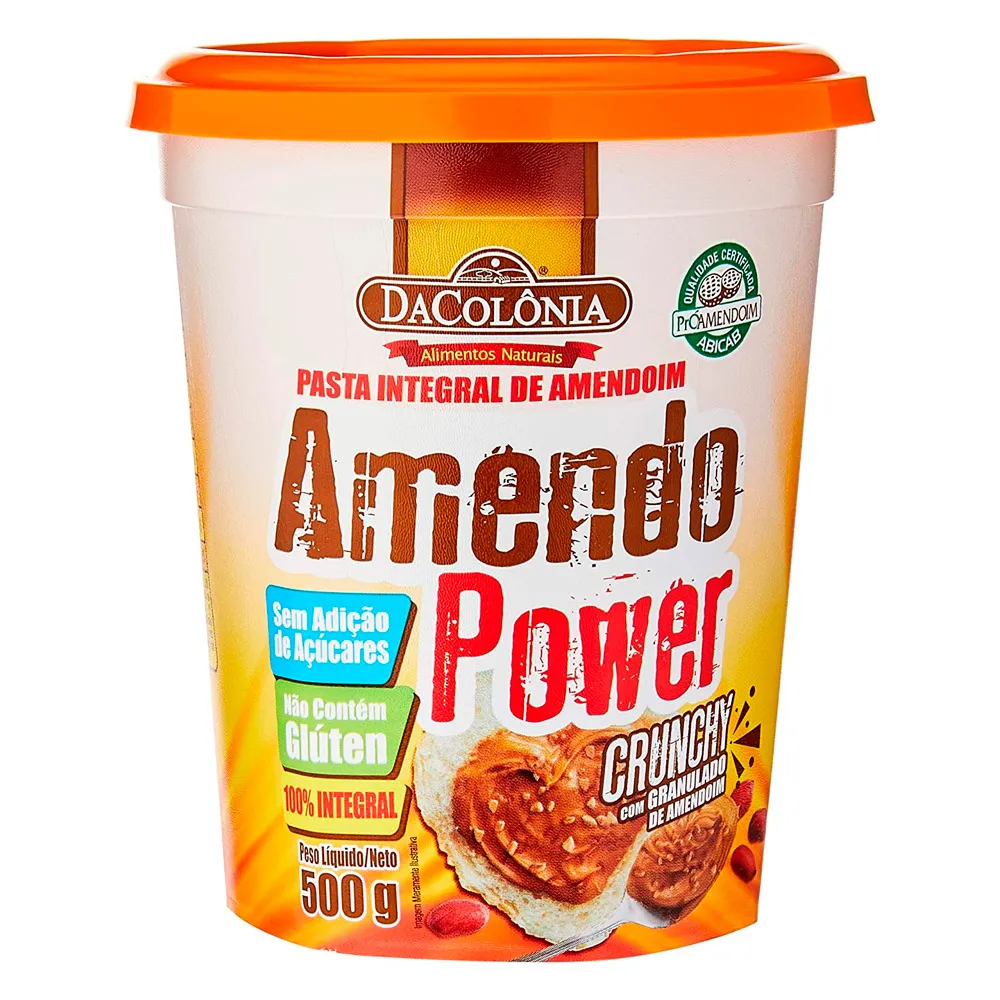 Pasta de Amendoim DaColônia Amendo Power Crunchy 500g