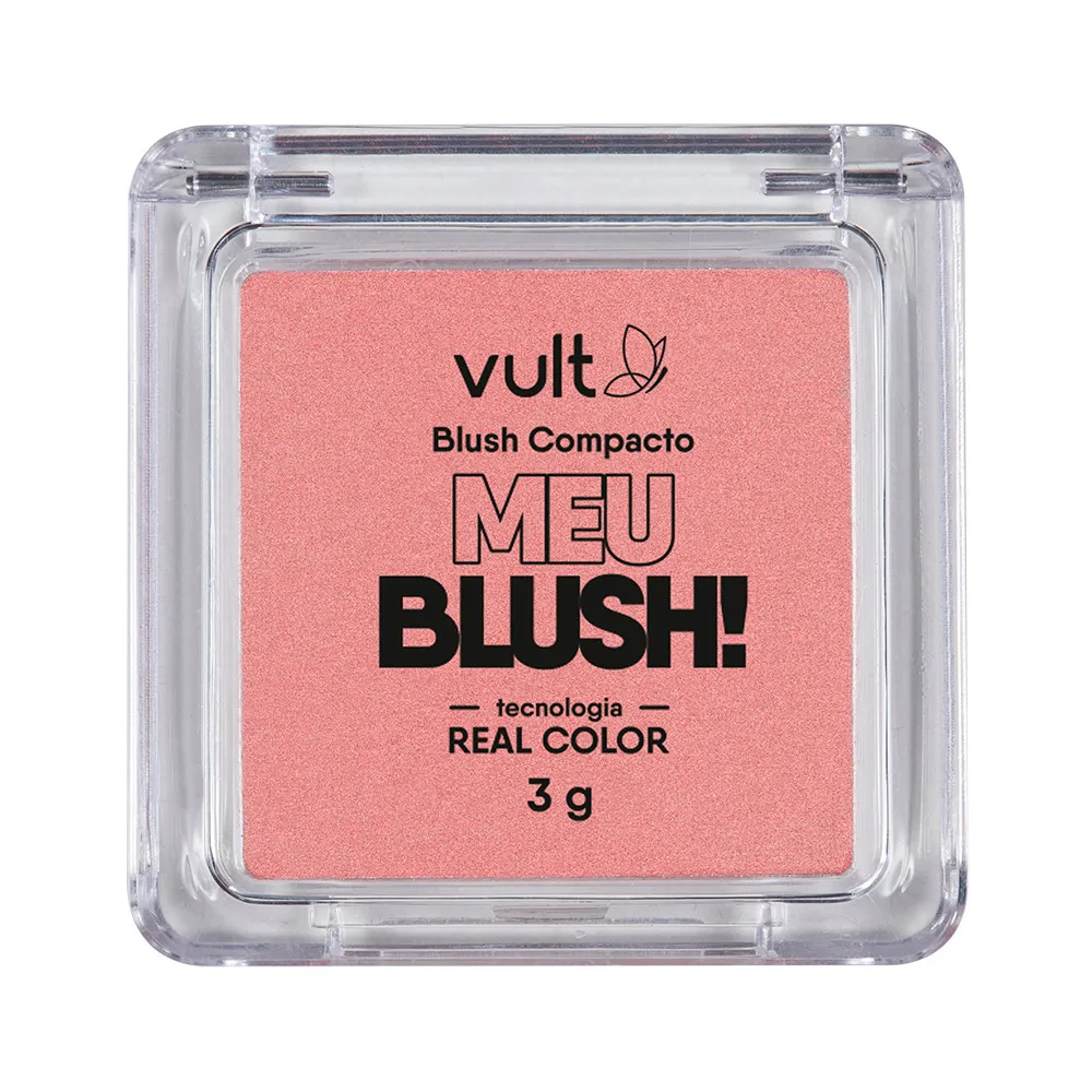 Blush Compacto Vult Meu Blush Cor Rosa Perolado 3g